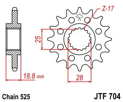 Front & Rear Sproket Kit for  F800 -JTR3.42 for 10.5mm bolts-K72 08-16  Sprockets