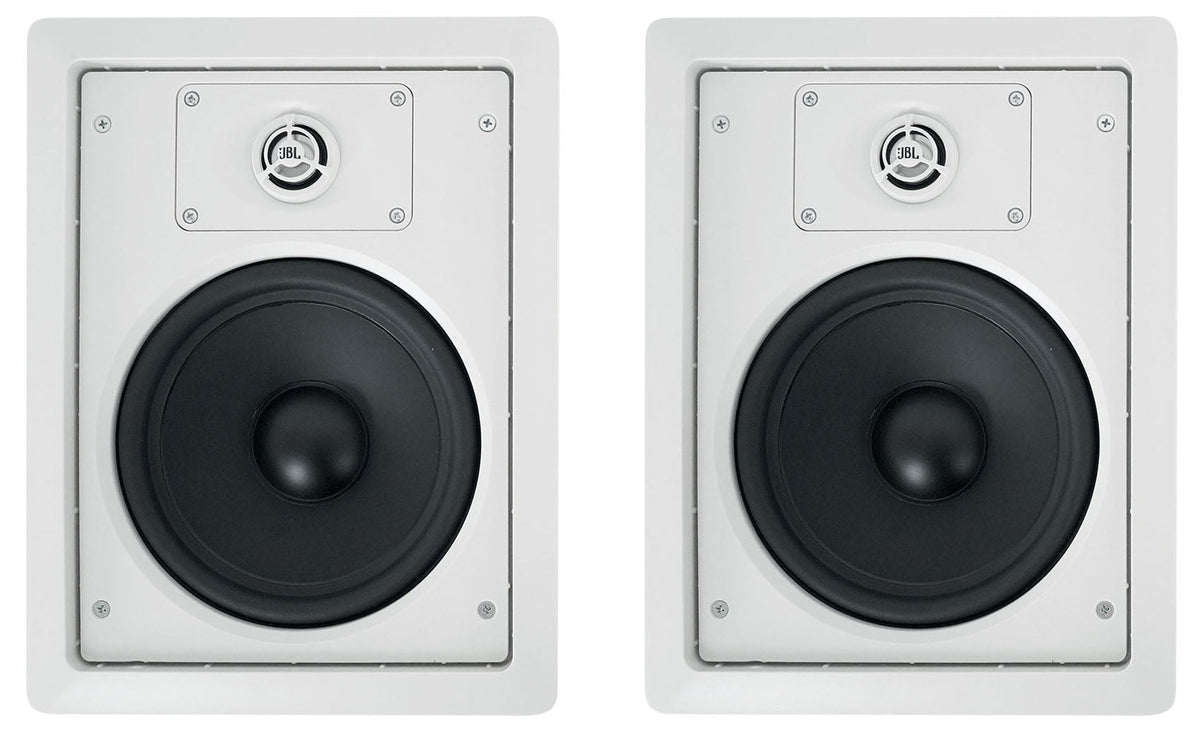 (4)   128  8" 50w Commercial 70v In-Wall Speakers+Amp For Restaurant