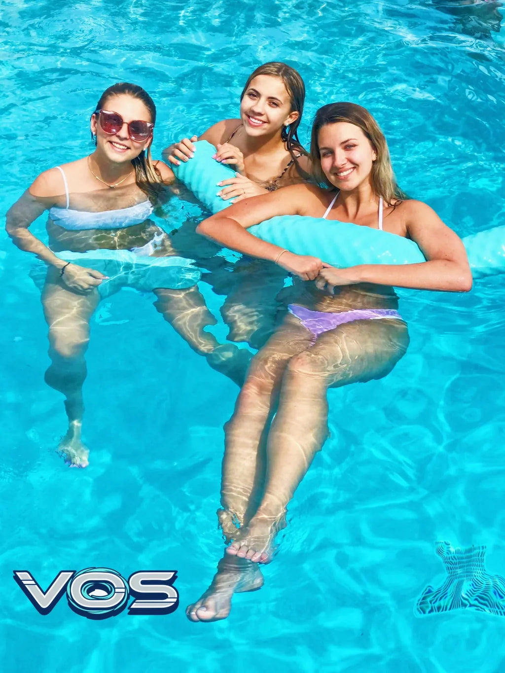 Phoenix Premium Water Solid Saddle Floats for Adults and Kids - Ultra Buoyant, Comfortable Floating Seats for Pool, Beaches, Lakes, Water Parks, 2 Pc Pack(Seafoam)