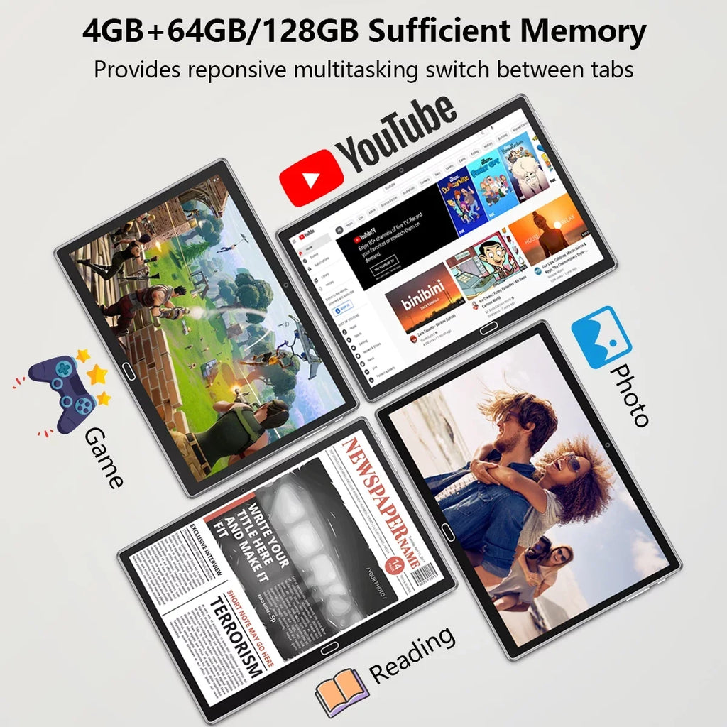 Android 11,Tablet with Keyboard,10 inch 2 in 1 Tablets,64GB (up to 128GB Expand ),6000mAh Battery,Latest 1.6GHz Octa-Core 4G Cellular Tablet ,Dual Camera,Wi-Fi,Bluetooth,,Black