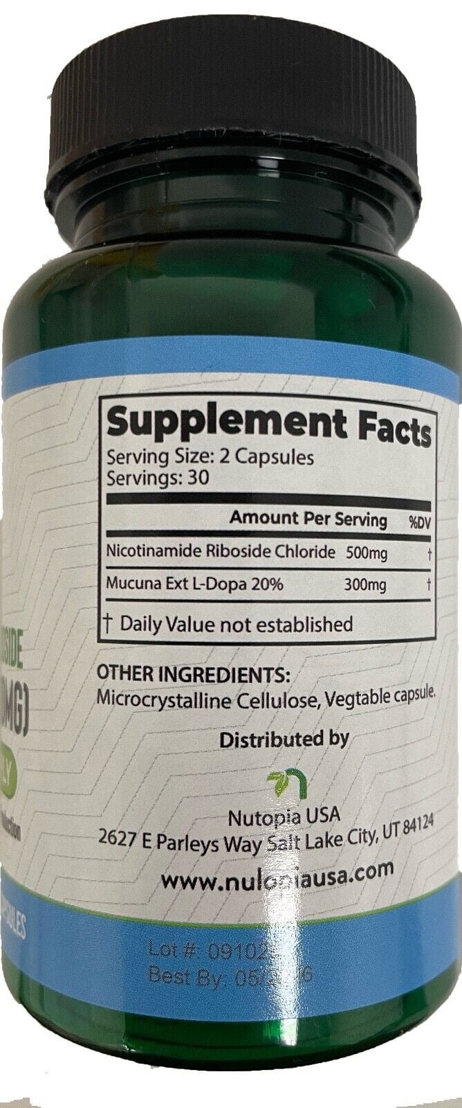 '- Nicotinamide Riboside 500mg (60 Veg Capsules) + Booster