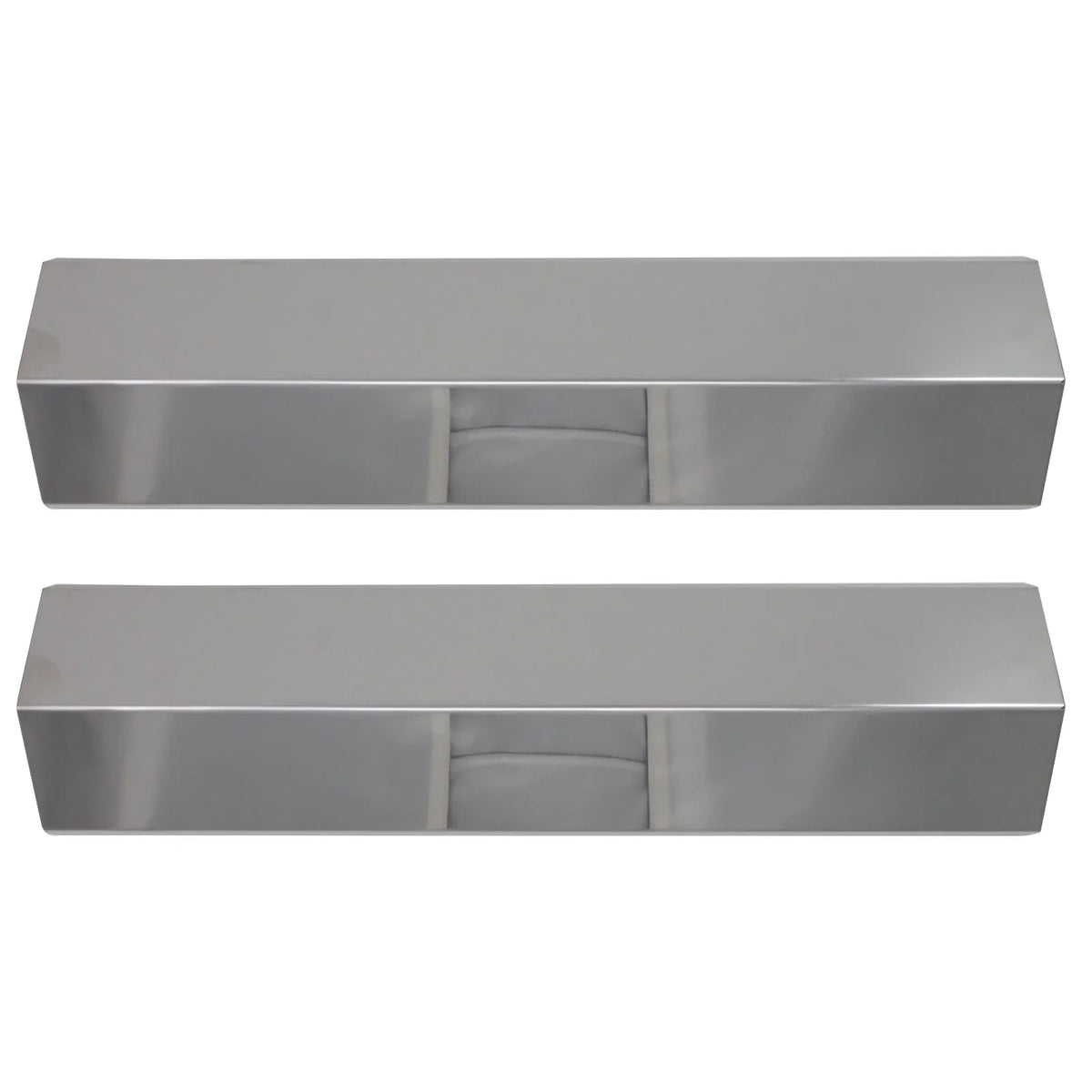 2-Pack  Grill Heat Shield Plate Tent Replacement Parts for Charmglow 810-8410-F - Compatible Barbeque Stainless Steel Flame Tamer, Guard, Deflector, Flavorizer Bar, Vaporizer Bar, Burner Cover 15"