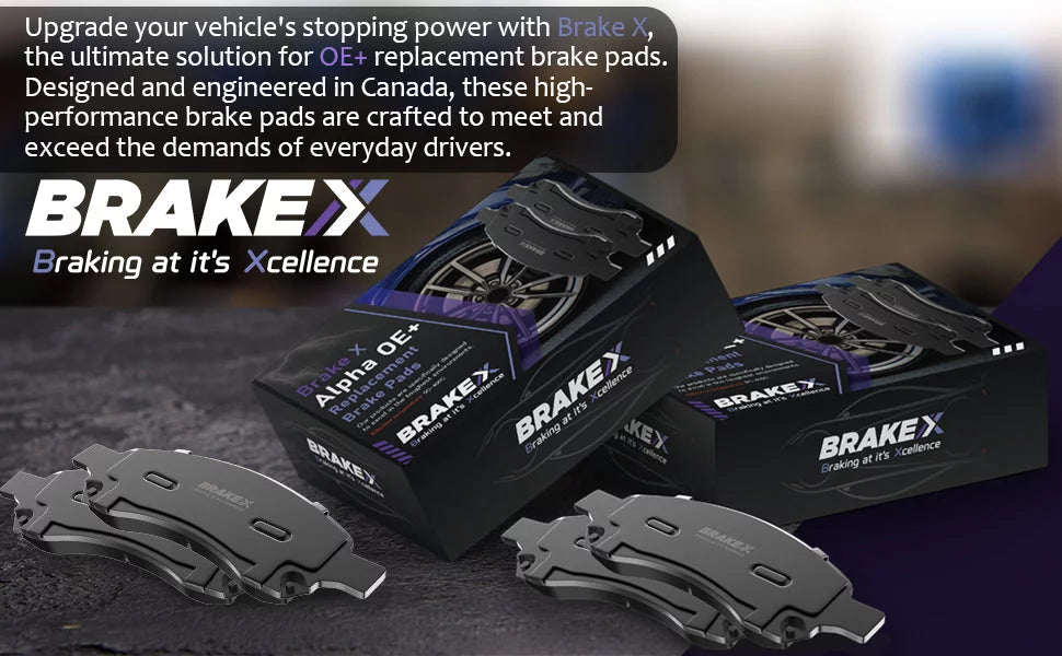 [Front] Brake X  Coated Replacement Disc Rotors and Premium Ceramic Brake Pads Kit | 6 Piece Set | For 1992-1994 Toyota Camry 2.2