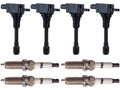 Ignition Coil Set with Spark Plugs 8 Piece - Compatible with 2008 - 2019 Nissan Rogue 2.5L 4-Cylinder 2009 2010 2011 2012 2013 2014 2015 2016 2017 2018