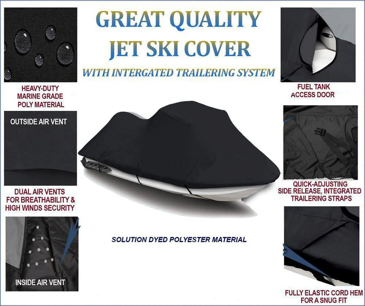 600  JetSki Cover Compatible for Kawasaki 750  1994 1995 1996 1997 1998 / 900  1997-2006 Jet Ski  Cover