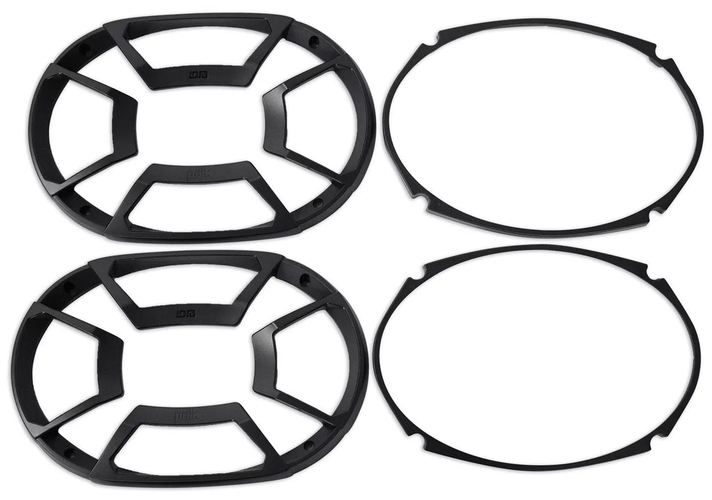 2) Polk Audio DB692 6X9" 450w Car Marine//Motorcycle/Boat Speakers+Headphones