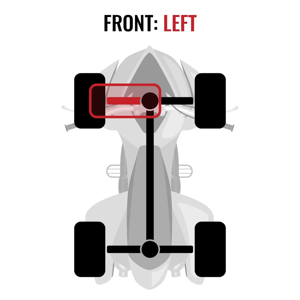 Sixity  Front Left Axle compatible with Can-Am Outlander  1000 2015 -    4X4