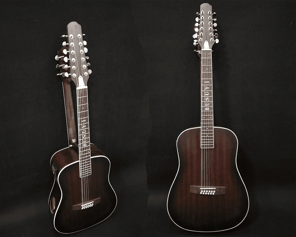 12/6 Strings Acoustic Double Neck, Double Sided Busuyi Guitar 2021