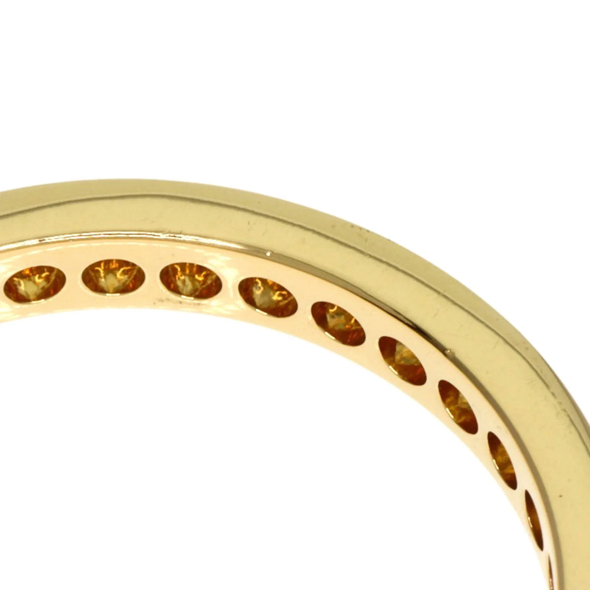 Pre-Owned Cartier Diamond Half Eternity #50 Ring K18 Pink Gold Women's  (Good)
