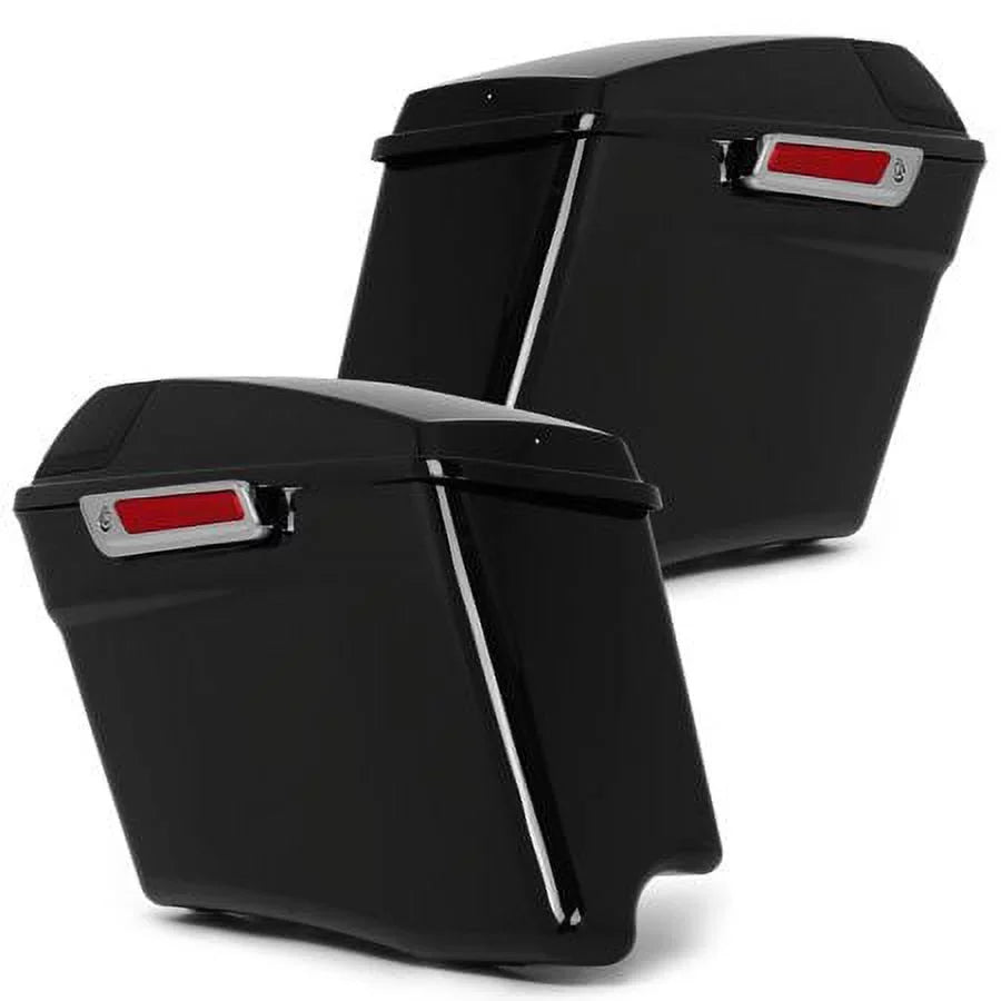 Kojem 5"  Hard Saddlebags w/Speaker Grills for Harley Touring Glide 14 15 16 17 18 19 20 21 22 23 with Audio Cover