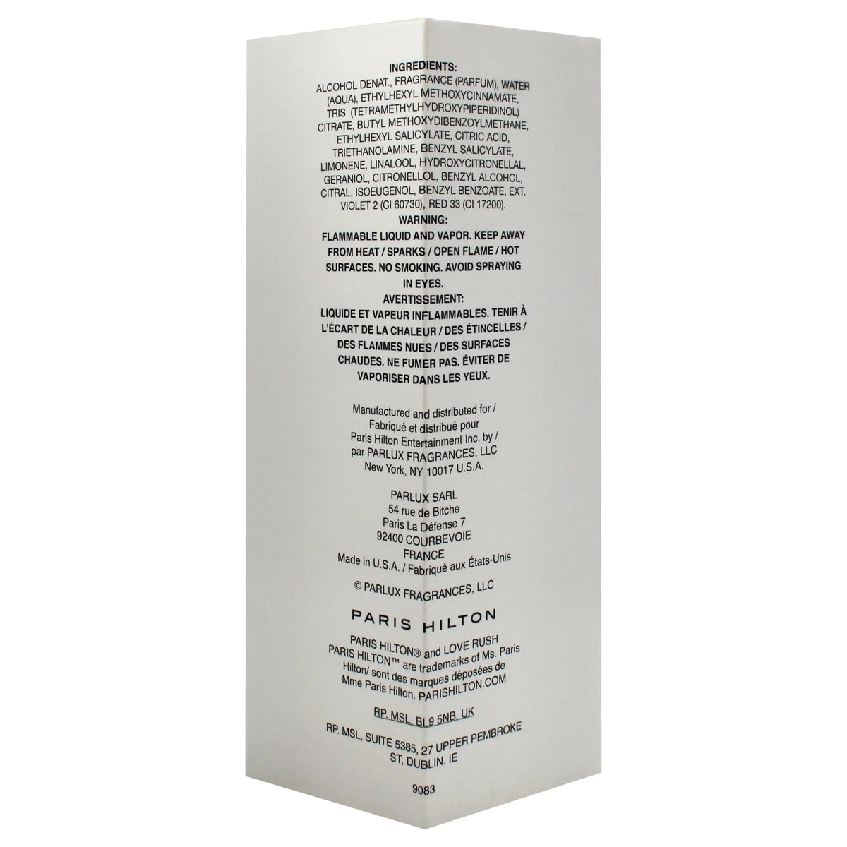 Paris Hilton Love Rush , 3.4 oz  Spray