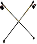 Nordic Walking Trainer Trekking Pole Grip Gold 105cm-135cm