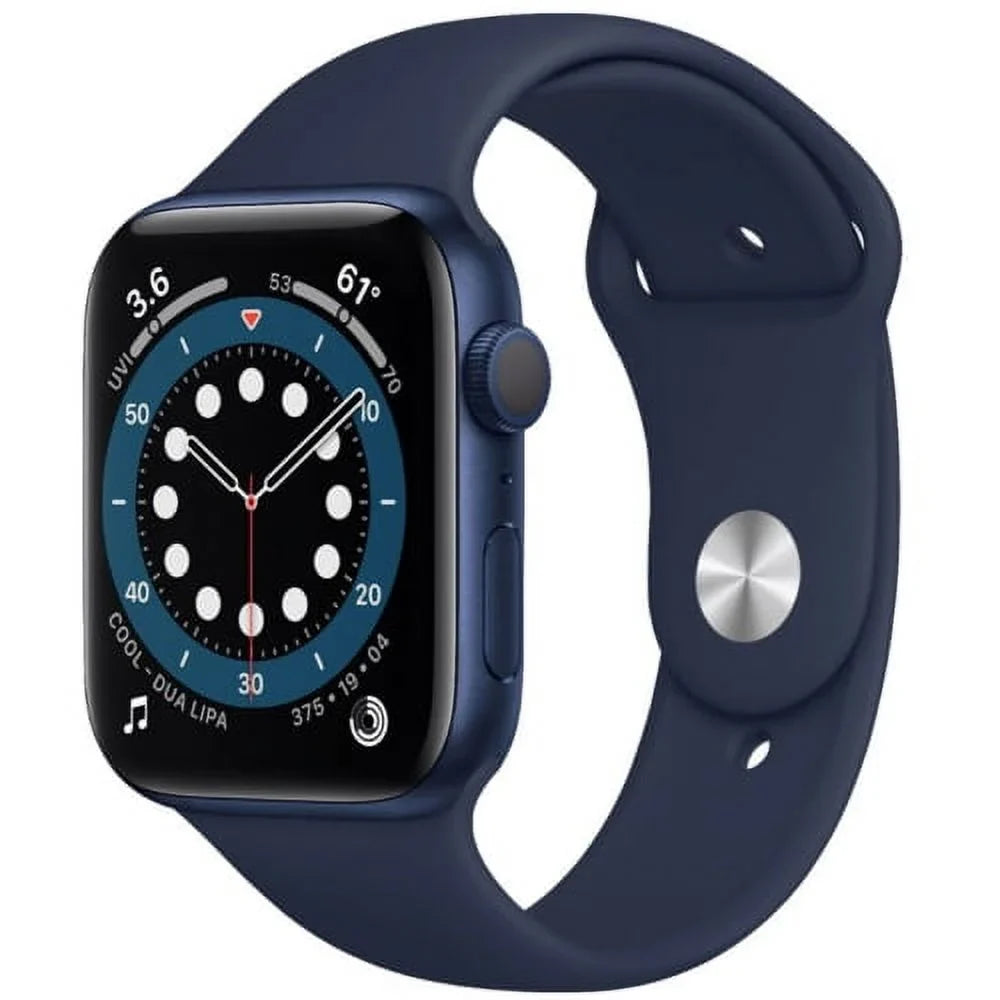 Pre-Owned Apple Watch Series 6 44mm  - Blue Aluminum Case - Navy Sport Band (2020) - Fair