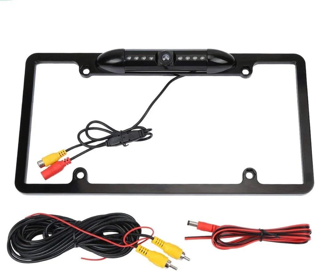 Backup Camera Rearview License Plate Frame for  KWM56BT -M56BT Black