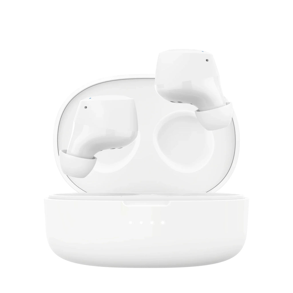 Belkin SoundForm™ Bolt, True Wireless Earbuds, Wireless Charging, IPX5 Sweat and Water Resistant, -C, Up to 28 Hours of Battery Life, iPhone, Galaxy, Pixel and More - White