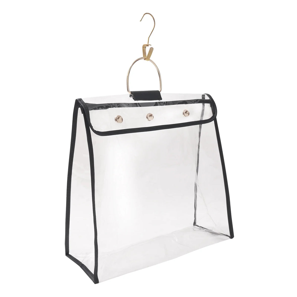 Uxcell Handbag Dust Bags, Large Size  Clear Dustproof Purse Storage Organizer, Black