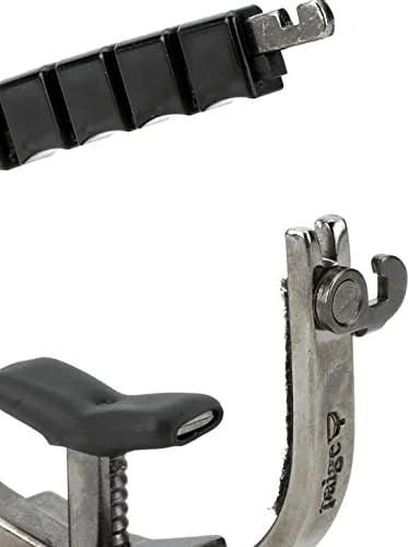 Made in the  Paige Clik -6-W- 6-string Wide Guitar Capo Made for Acoustic Guitars and Electric Guitars, Made for Wider Neck Guitars (Black Nickel)