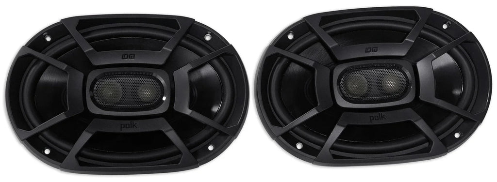 2) Polk Audio DB692 6X9" 450w Car Marine//Motorcycle/Boat Speakers+Headphones