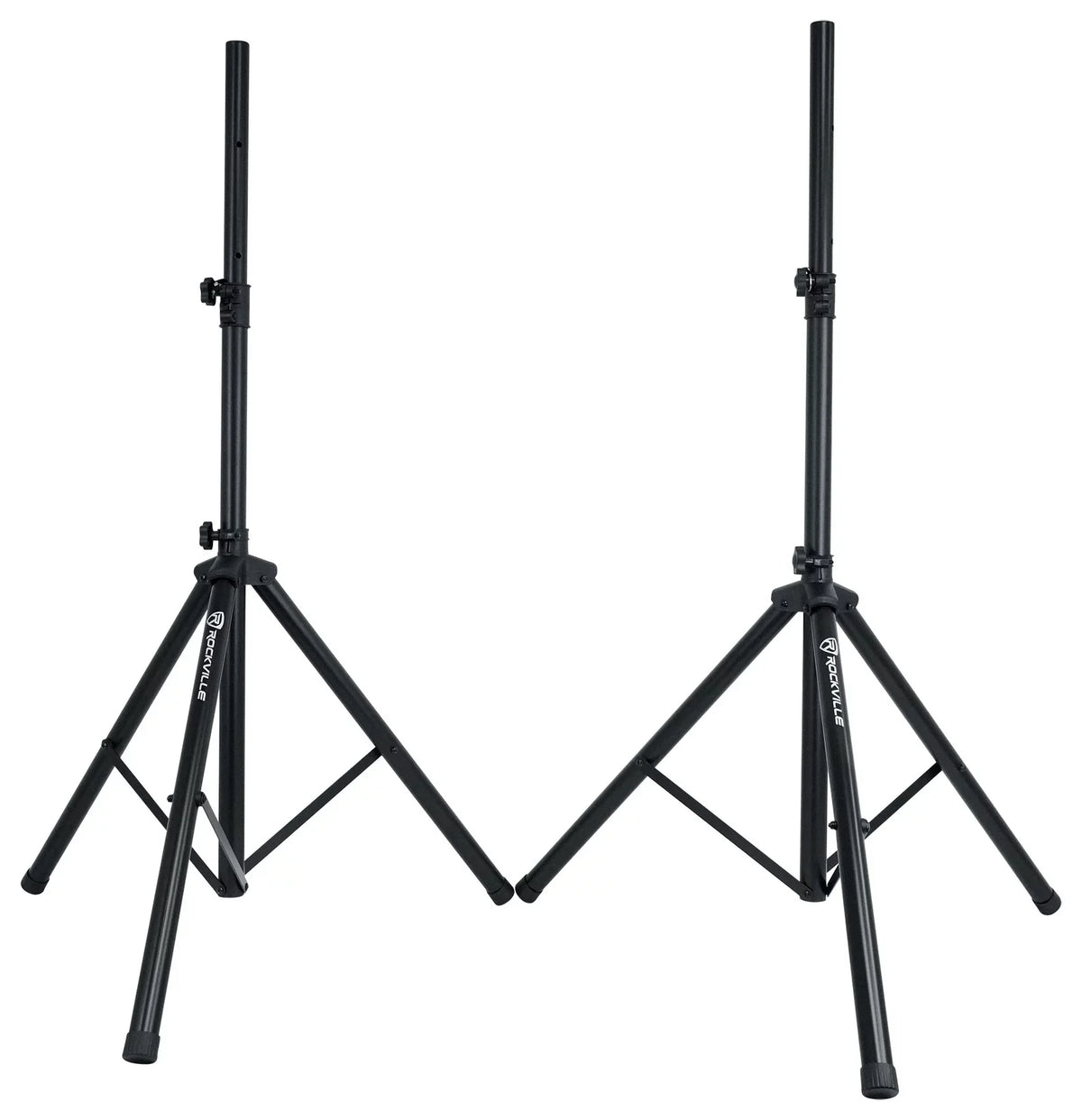 Rockville RPG122K 12" Portable  System 2 Powered Speakers Bluetooth+Mic+Stands