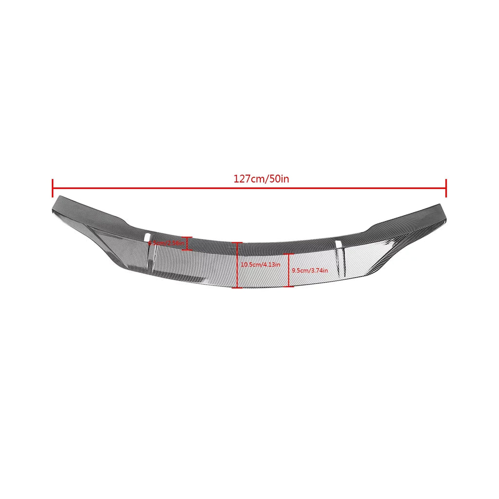 S for 08-14 Mercedes Benz W204 C250 C300 C63 Rear Trunk Spoiler Wing Carbon Fiber Style