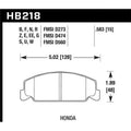 Hawk Performance  Street Front Brake Pads for 1988-1989 Civic , 1992-2000 Civic  & 1988-2000  1998-2000
