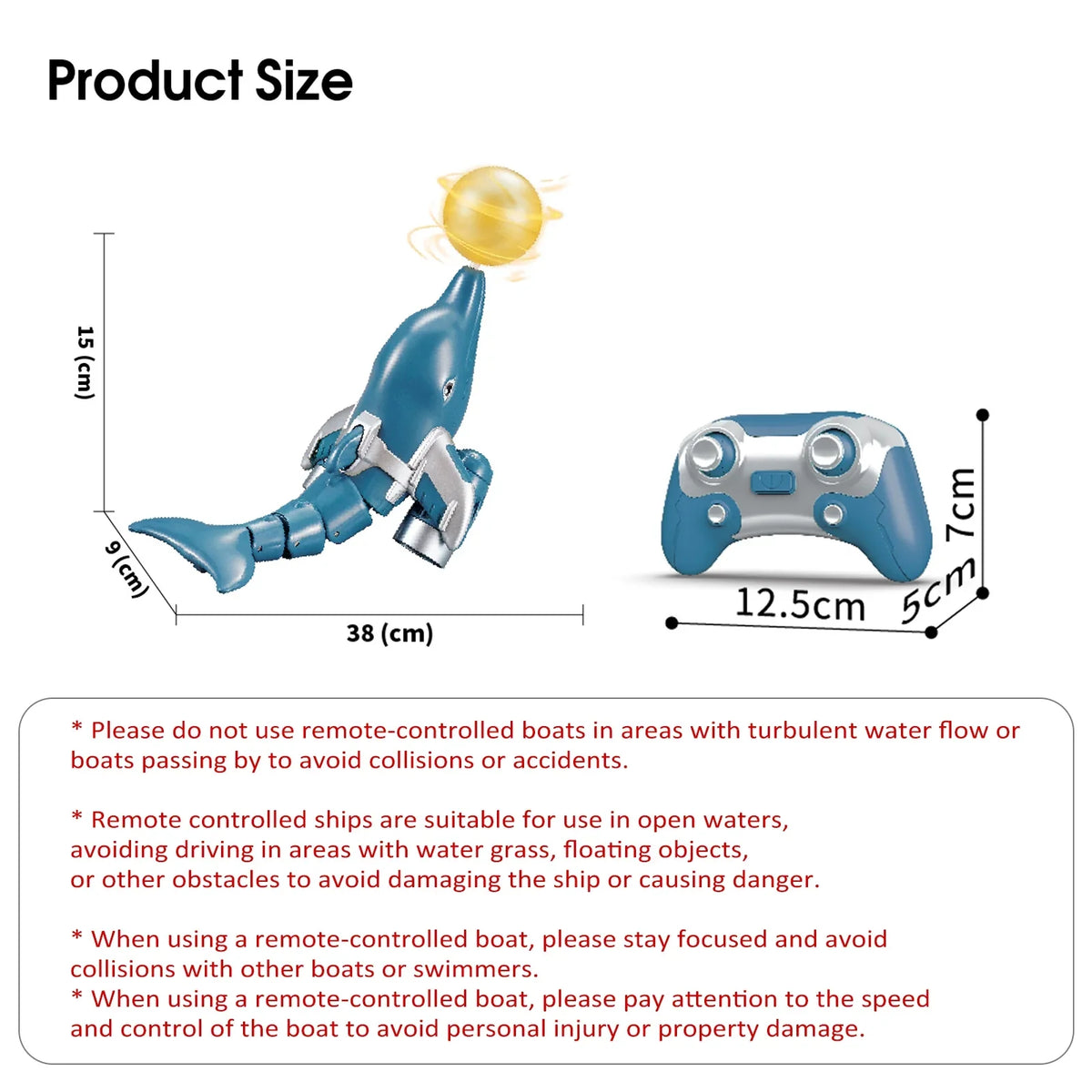 Remote  boat,Demo Head Water Waterproof Animal Boat Remote Water Remote Boat Head Ball Head Click Water Dolphin Toy Kids Pool Boat Waterproof /one Animal River Pool Toy Kids