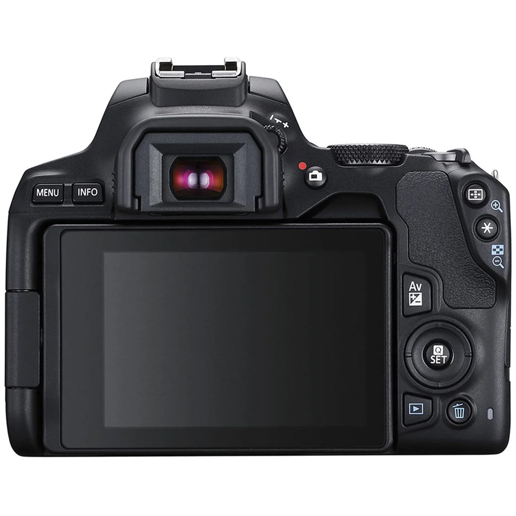 Canon  Rebel SL3  Camera With 15-55mm Lens + 75-300mm Lens + Filters + Tripod + Spare travel Charger +  Software + More (27 pc Bundle)