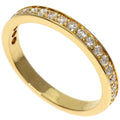 Pre-Owned Cartier Diamond Half Eternity #50 Ring K18 Pink Gold Women's  (Good)