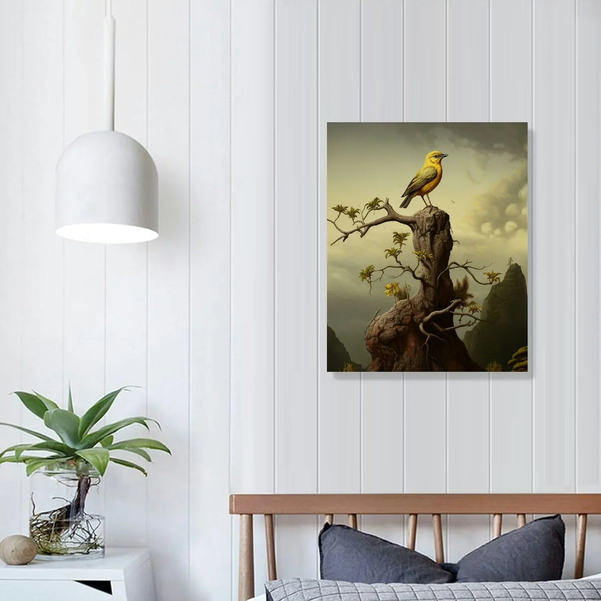Lost Cabin Sea Eagle by James Audubon | Print in Gold Beveled Frame | Fine Artwork Painting Reproduction | Framed Wall Art Decor Poster | Hunting Gift | Image