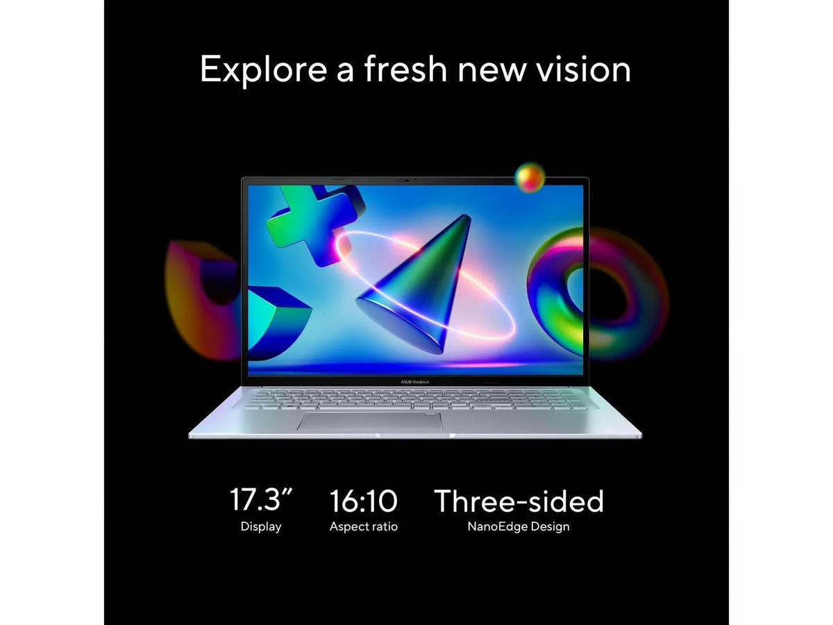 2023  Vivobook 17X Laptop, 17.3”  Display, Intel Core i9-13900H , 16GB , 1TB , Windows 11 Home, Transparent Silver, K3704VA-DH96-S