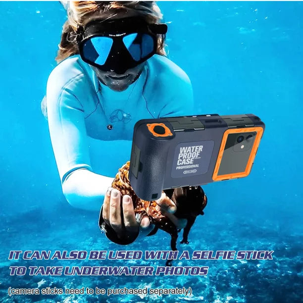 UrbanX Professional [15m/50ft] Swimming Diving Surfing Snorkeling Photo Video Waterproof Protective Case Underwater Housing for  Axon 11  5G And all Phones Up to 6.9 Inch  with Lanyard