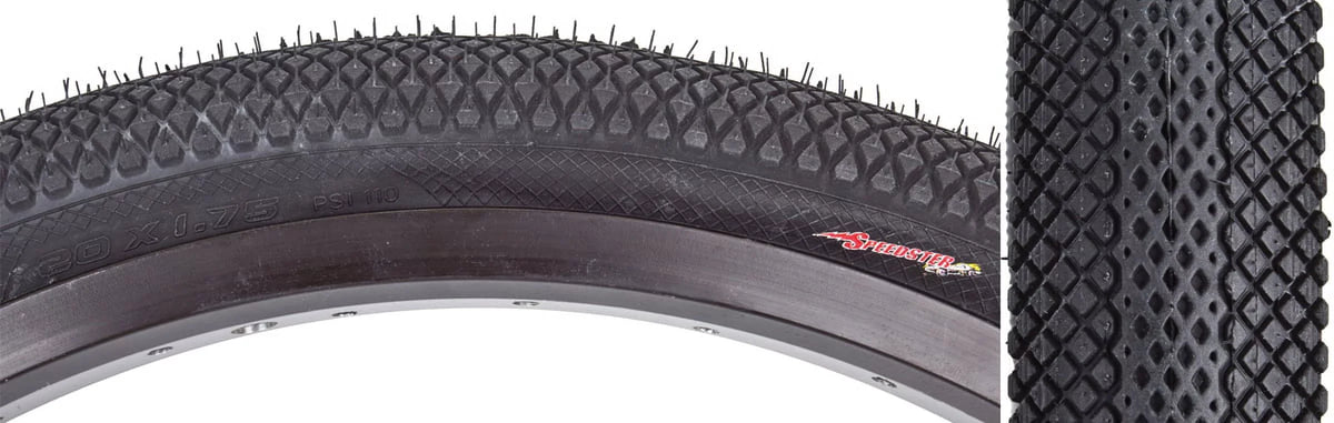 Vee Tire Co. Speedster  Tire: 20" x 1.75" Folding Bead Black