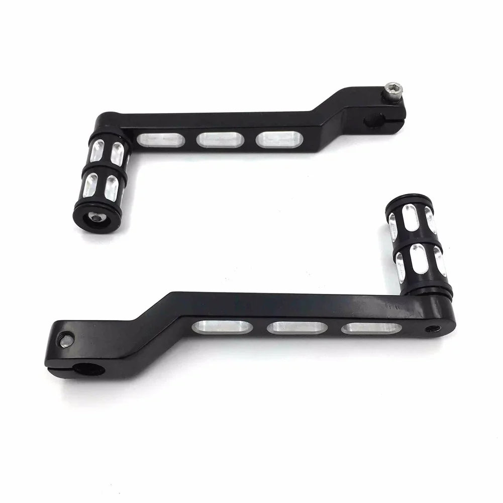 '- Style 009A- Motorcycle Black Aluminum Heel Toe Shift Levers/Gear Shift Pedal Levers w/ Shifter Pegs For Harley Davidson Electra Glide 1988 and later