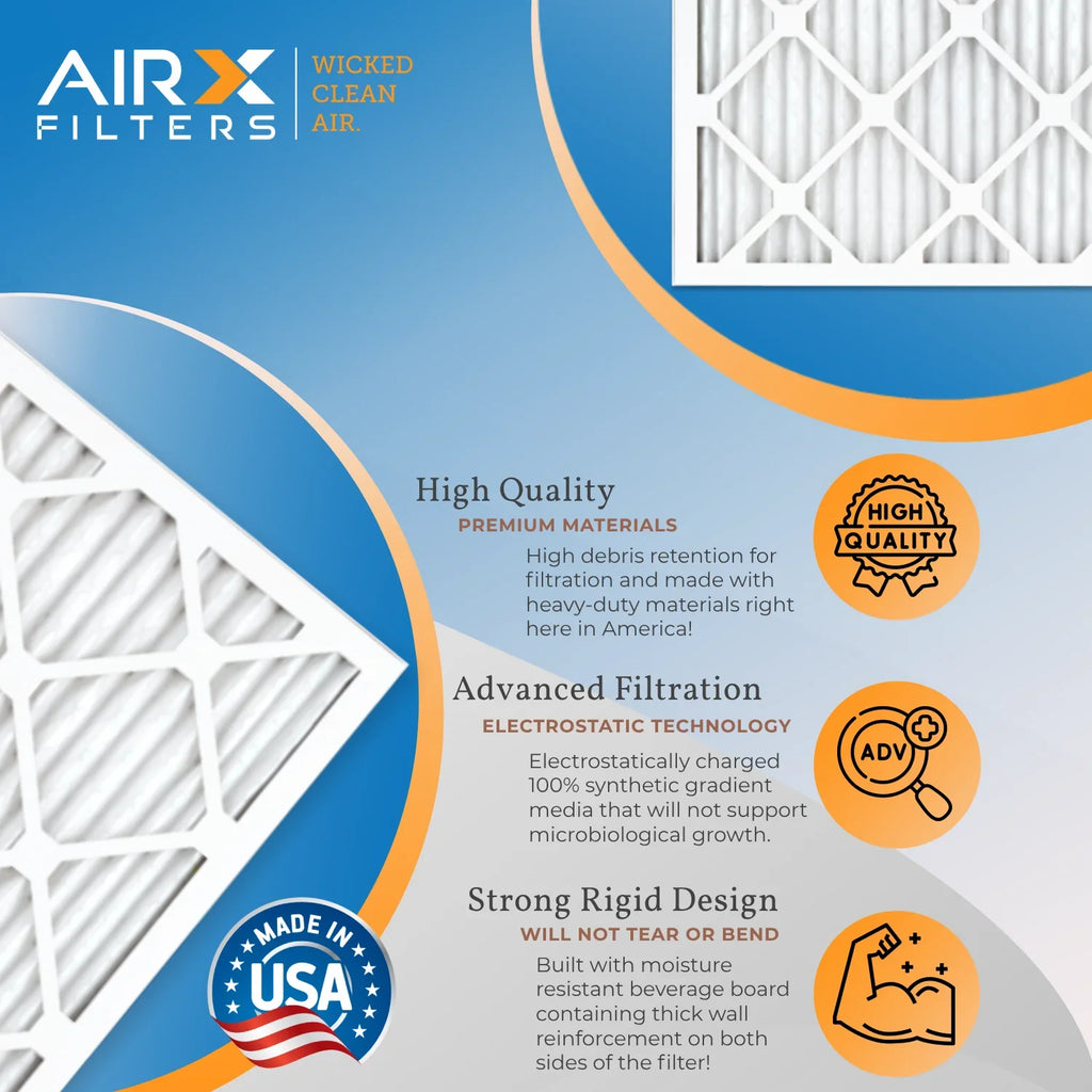 14x24x1 Air Filter  13 Comparable to  1500 - 2200 &  9 Electrostatic Pleated Air Conditioner Filter 6 Pack   Premium  Made 14x24x1 Furnace Filters by     .