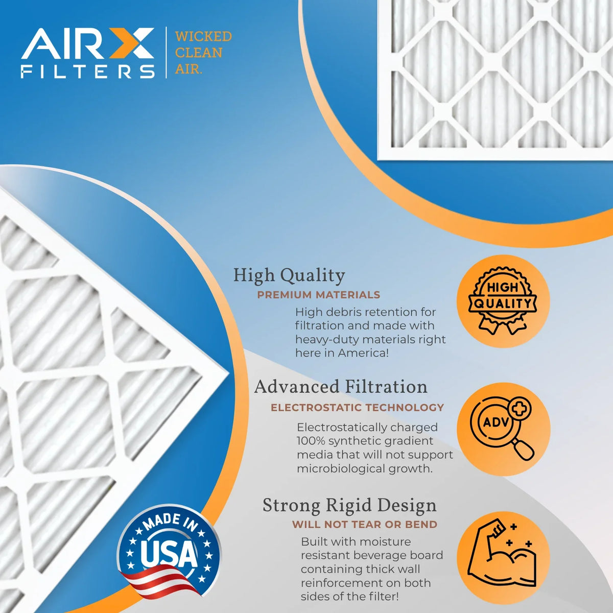 14x24x1 Air Filter  13 Comparable to  1500 - 2200 &  9 Electrostatic Pleated Air Conditioner Filter 6 Pack   Premium  Made 14x24x1 Furnace Filters by     .