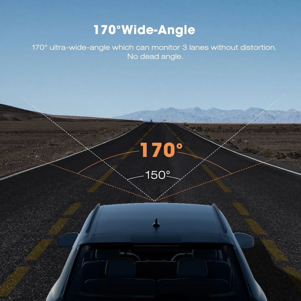 Dash Cam,4K Dash Cam Front 2"  Screen Car Camera with , 170° Wide Angle, , Night Vision, Parking Mode, G-Sensor